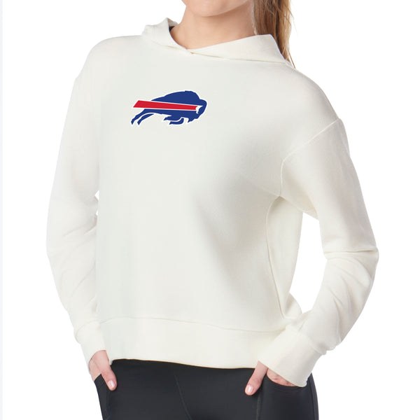 Buffalo Bills NFL Kadi Waffle Hoodie Coconut Cream