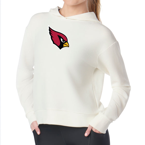 Arizona Cardinals NFL Kadi Waffle Hoodie Coconut Cream