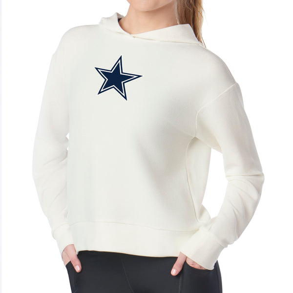 Dallas Cowboys NFL Kadi Waffle Hoodie Coconut Cream