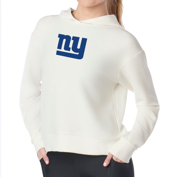 New York Giants NFL Kadi Waffle Hoodie Coconut Cream