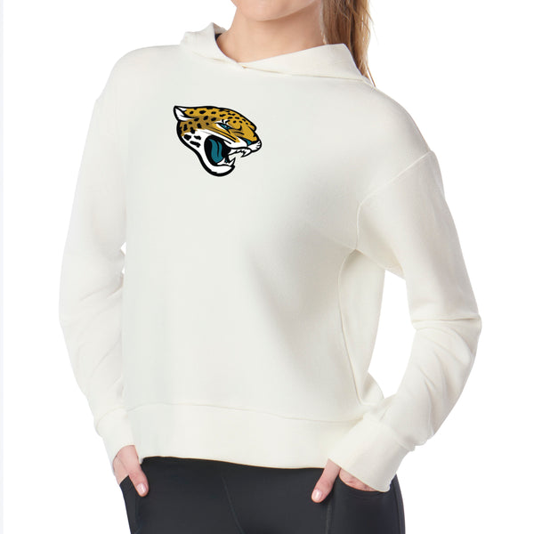 Jacksonville Jaguars NFL Kadi Waffle Hoodie Coconut Cream