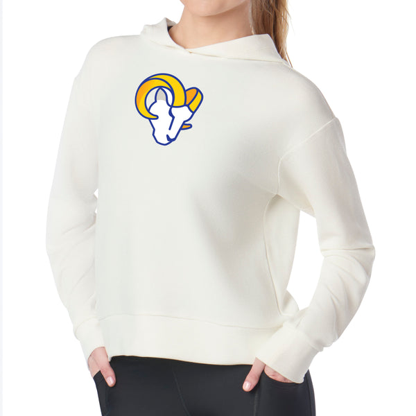 Los Angeles Rams NFL Kadi Waffle Hoodie Coconut Cream