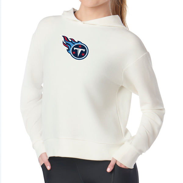 Tennessee Titans NFL Kadi Waffle Hoodie Coconut Cream