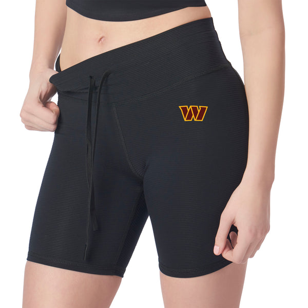 Washington Commanders NFL Kadi Rib Shorts Black