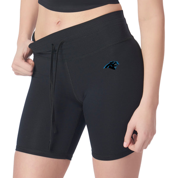 Carolina Panthers NFL Kadi Rib Shorts Black