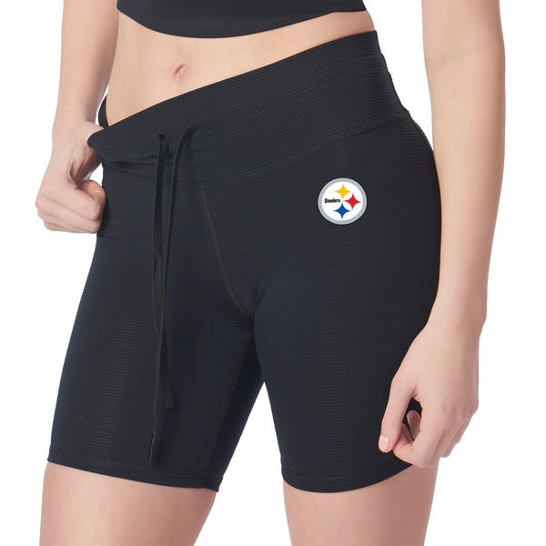 Pittsburgh Steelers NFL Kadi Rib Shorts Black