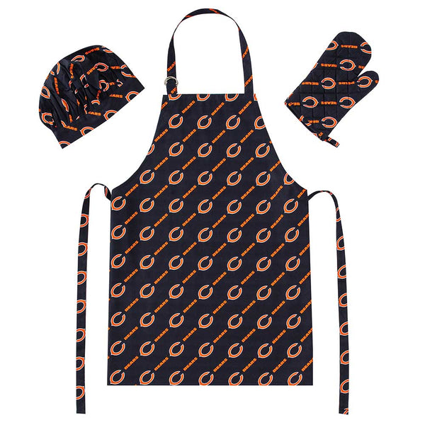 NFL Chicago Bears 3 Piece Set Apron Mitt and Hat