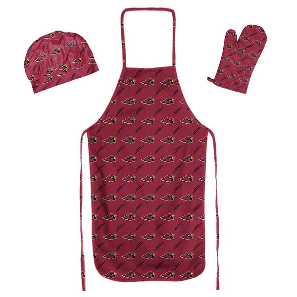 NFL Arizona Cardinals 3 Piece Set Apron Mitt Hat