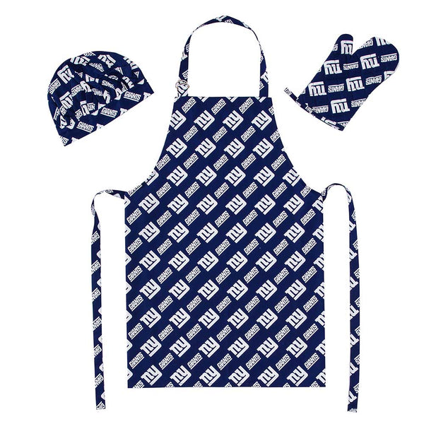 NFL New York Giants 3 Piece Set Apron Mitt Hat