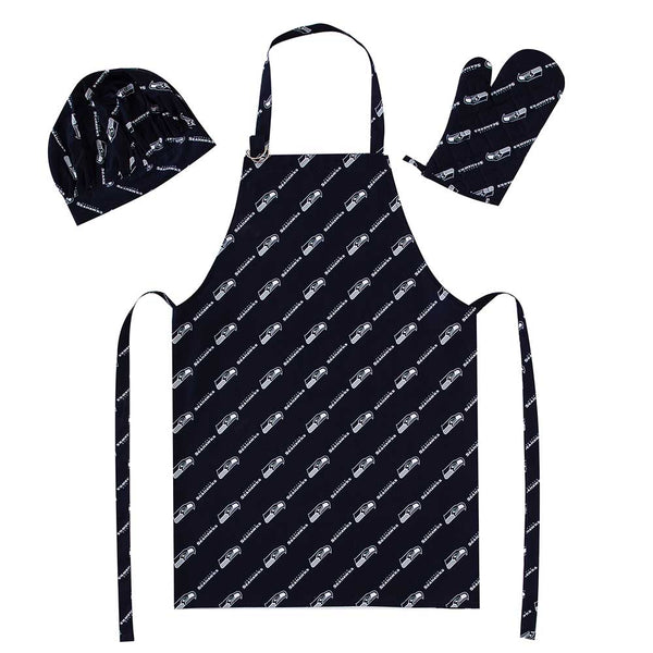 NFL Seattle Seahawks 3 Piece Set Apron Mitt and Hat