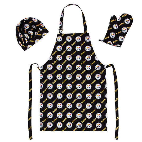 NFL Pittsburgh Steelers 3 Piece Set Apron Mitt Hat