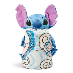 Disney Lilo and Stitch Stitch Hugger Pillow with Silk Touch Throw Blanket 50x60 Inches