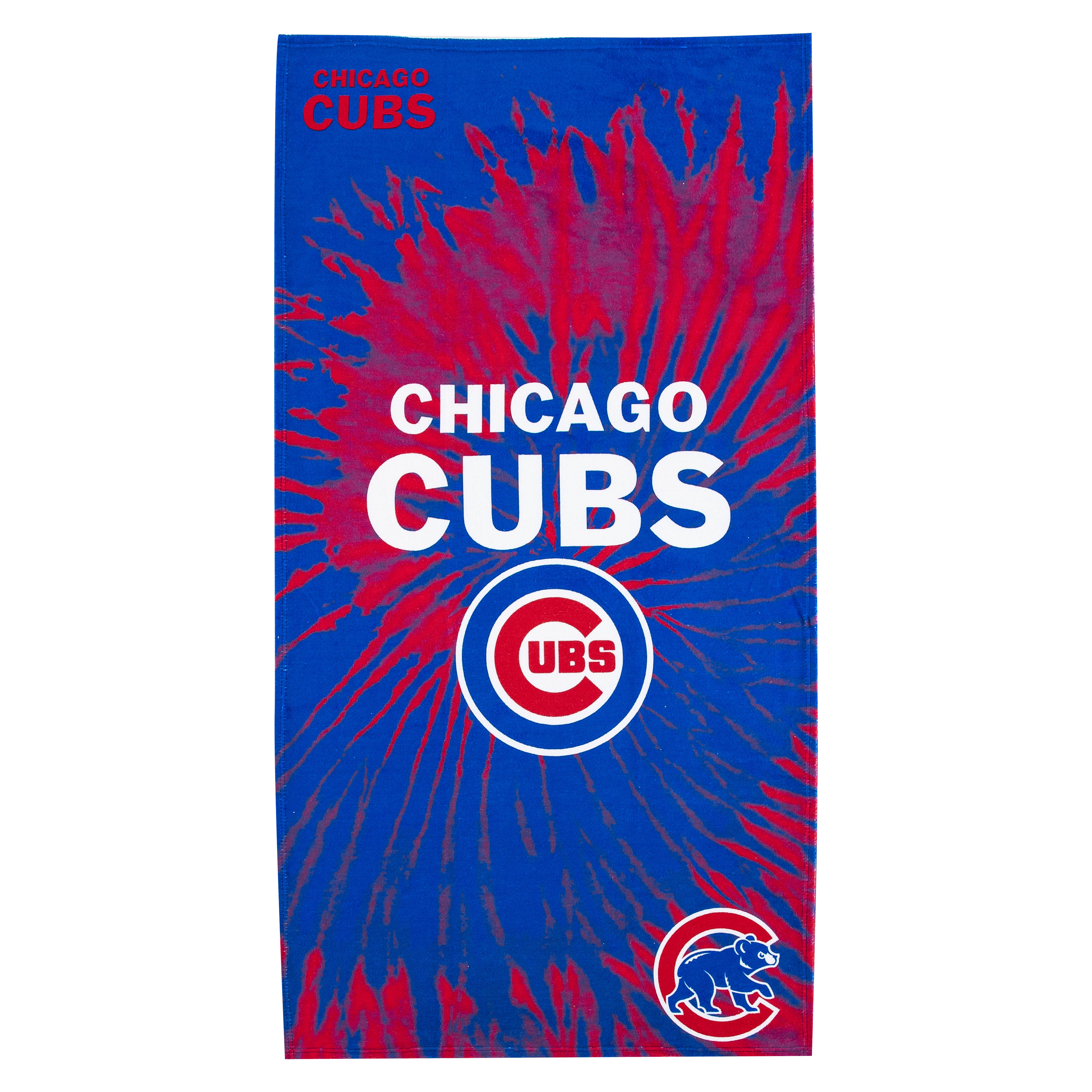 MLB Chicago Cubs Pyschedelic Beach Towel 30x60 Inches