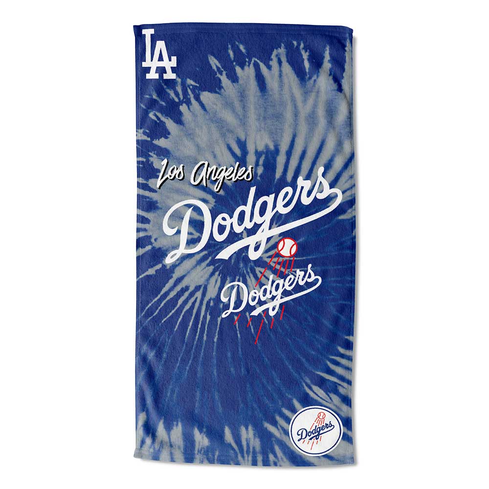 MLB Los Angeles Dodgers Pyschedelic Beach Towel 30x60 Inches