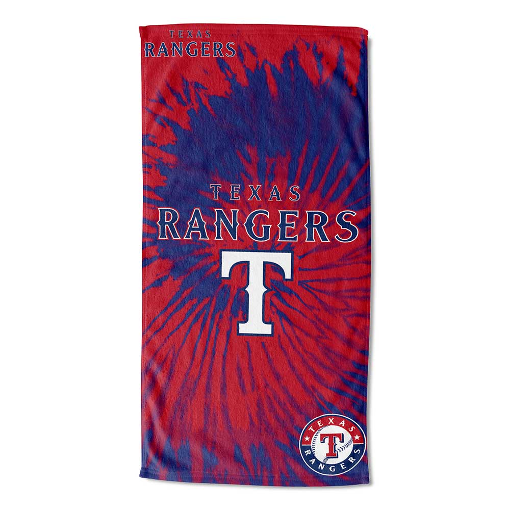 MLB Texas Rangers Psychedelic Beach Towel 30x60 Inches