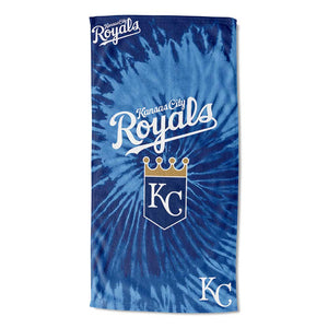 MLB Kansas City Royals Psychedelic Beach Towel 30x60 Inches