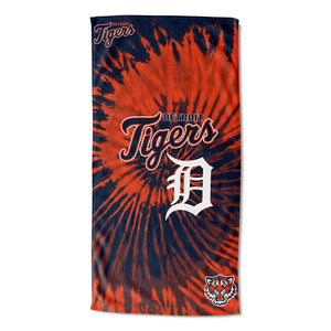 MLB Detroit Tigers Psychedelic Beach Towel 30x60 Inches