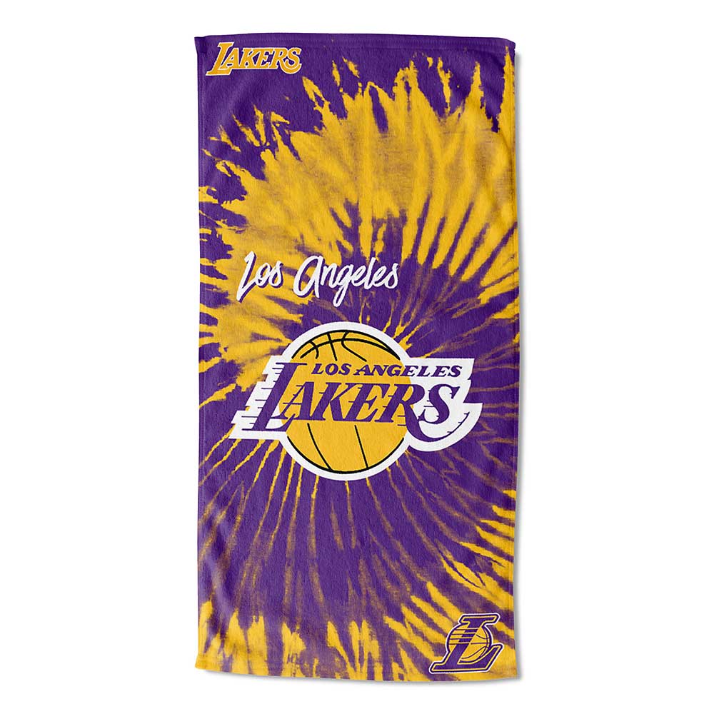 NBA Los Angeles Lakers Psychedelic Beach Towel 30x60 Inches