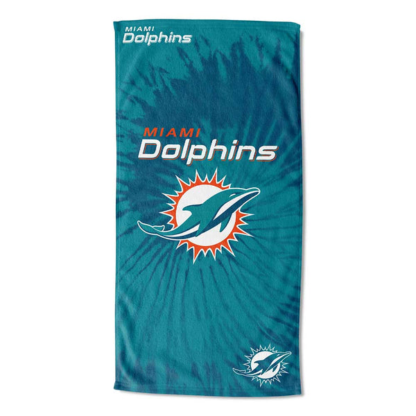 NFL Miami Dolphins Psychedelic Beach Towel 30x60 Inches