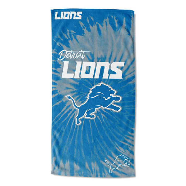 NFL Detroit Lions Psychedelic Beach Towel 30x60 Inches