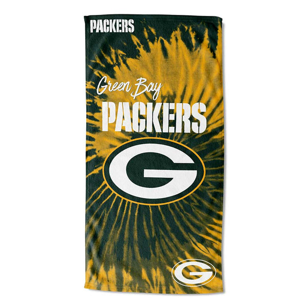 NFL Green Bay Packers Psychedelic Beach Towel 30x60 Inches
