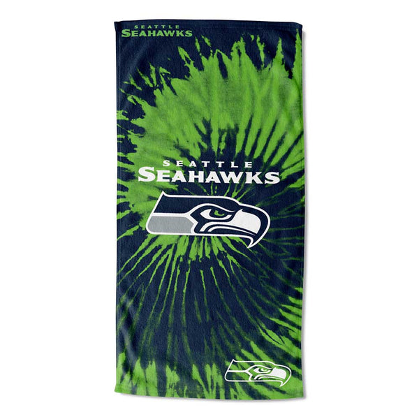 NFL Seattle Seahawks Psychedelic Beach Towel 30x60 Inches