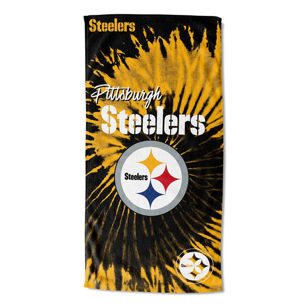 NFL Pittsburgh Steelers Psychedelic Beach Towel 30x60 Inches