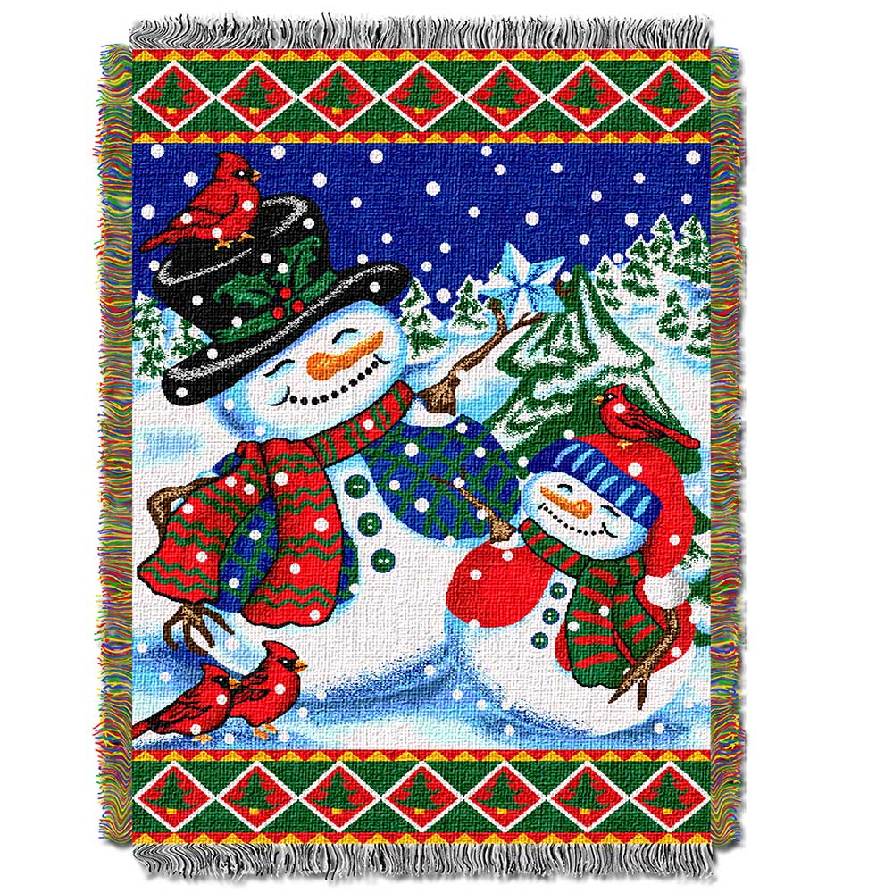 Warner Bros. Northwest Winter Pals Woven Tapestry Throw Blanket 48x60 Inches