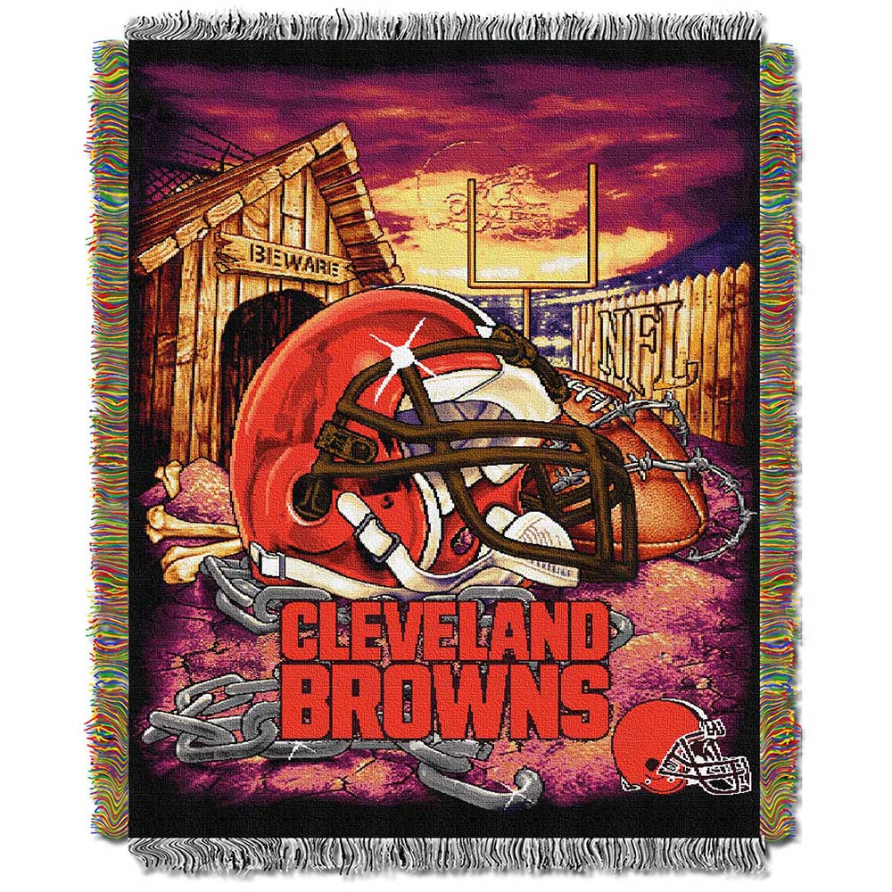 NFL Cleveland Browns Home Field Advantage Tapestry Blanket 48x60 Inches