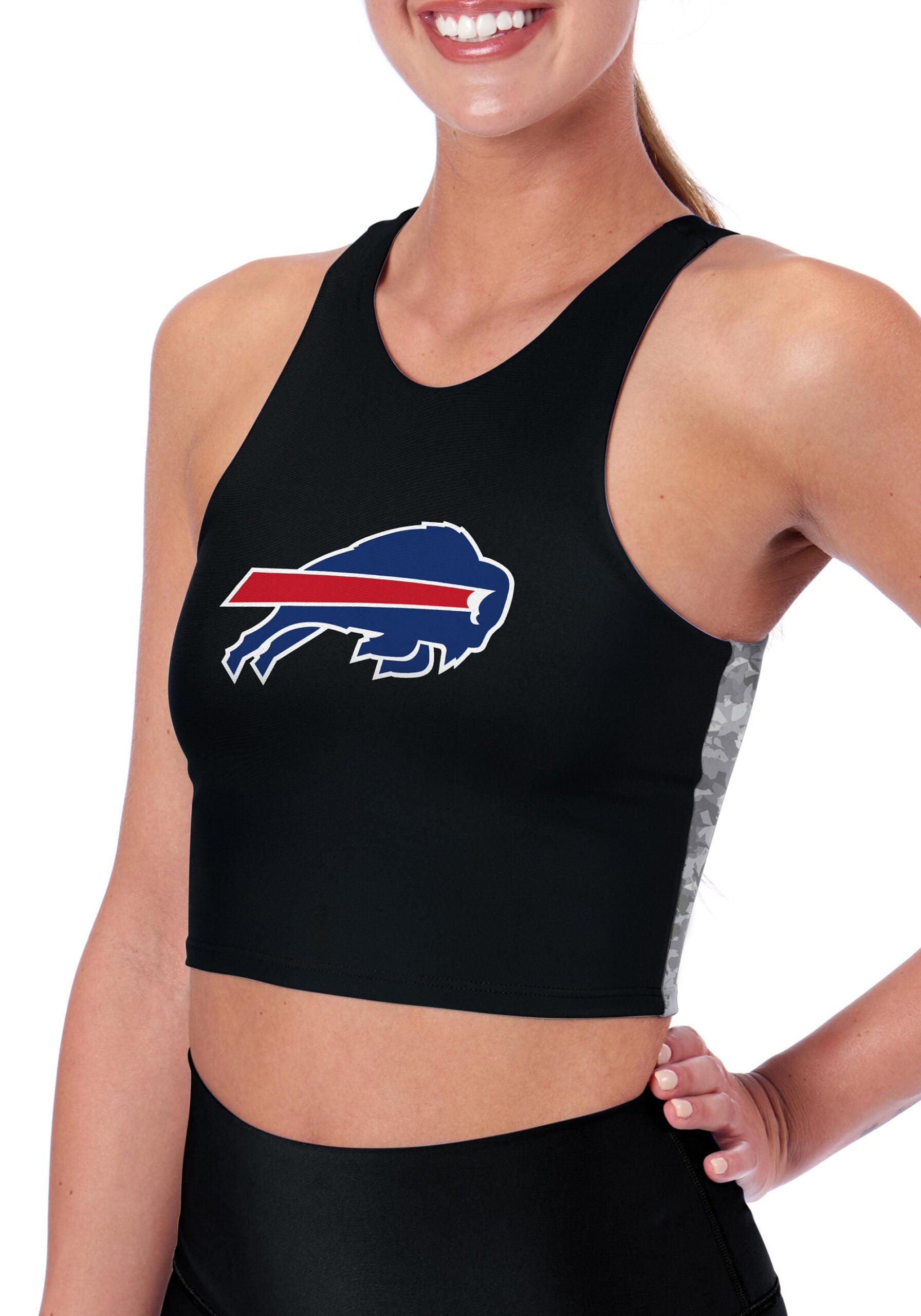 CERTO NFL Buffalo Bills Crosstown High Neck Midi Sports Bra