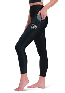 Las Vegas Raiders Certo Women's High Waist Two-Pocket Leggings - Black