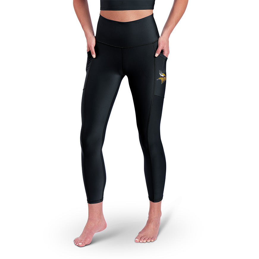 Minnesota Vikings Certo Women's High Waist Two-Pocket Leggings - Black