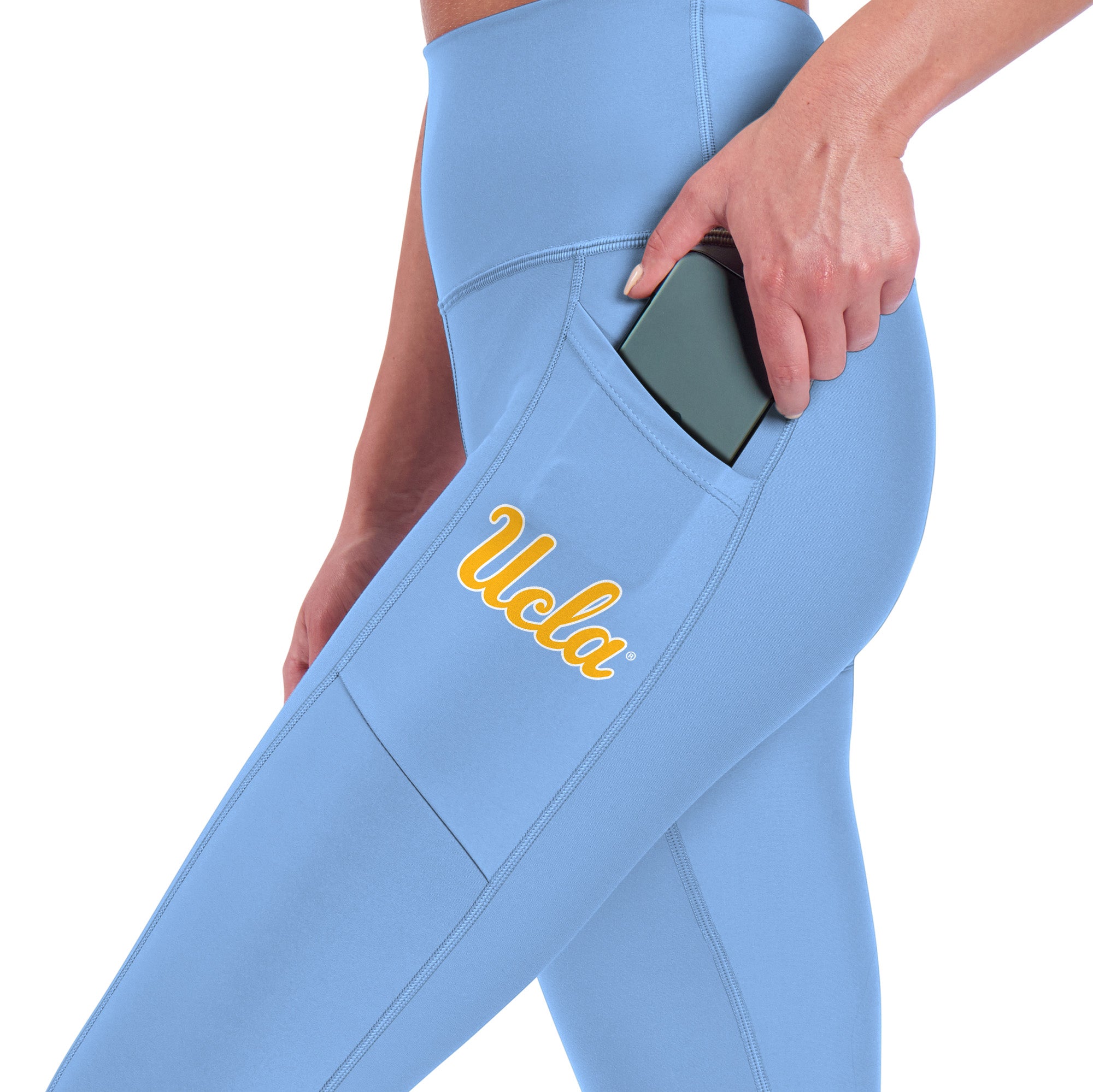 CERTO NCAA UCLA Bruins Women's 7/8 High Waist 2-Pocket Assembly Leggings