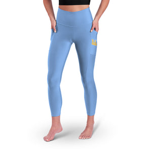 CERTO NCAA UCLA Bruins Women's 7/8 High Waist 2-Pocket Assembly Leggings