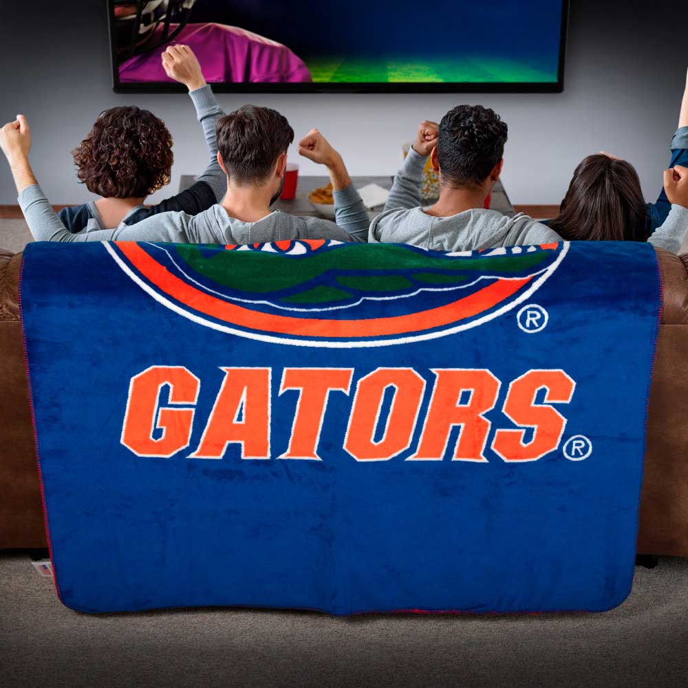 Hand hot knitted Florida Gators blanket