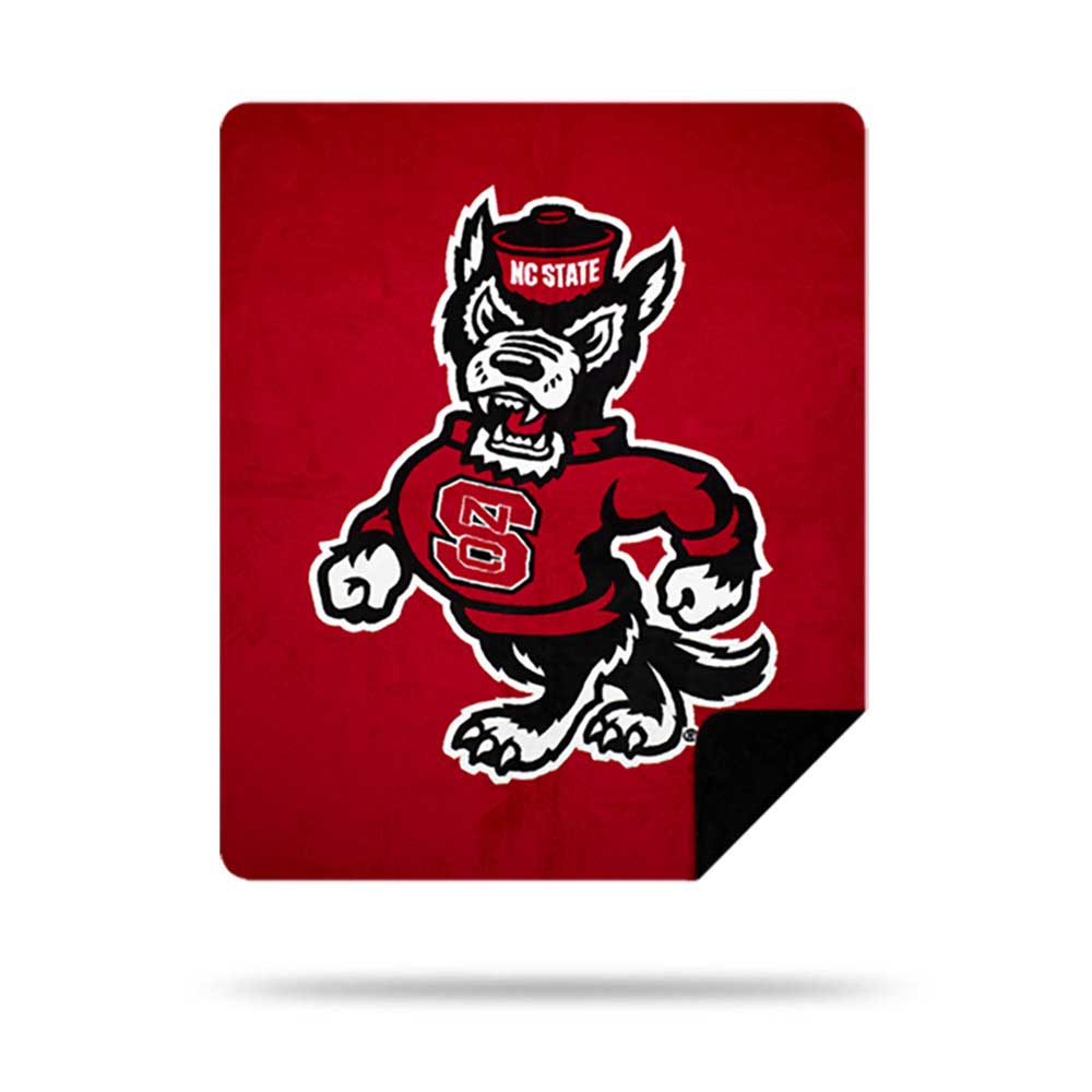 NCAA NC State Wolfpack Silver Knit Throw Blanket 60x72 Inches