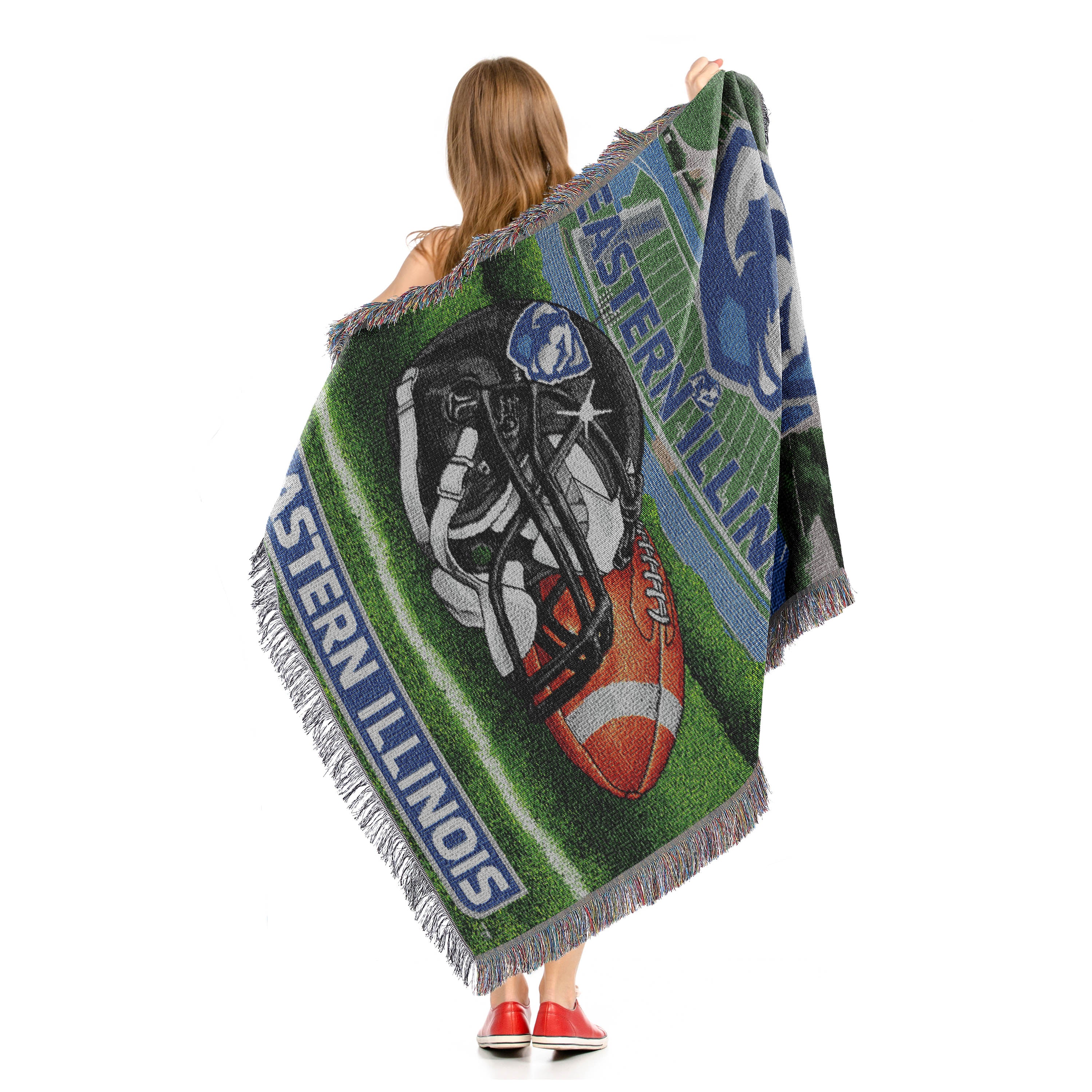 NCAA Eastern Illinois Homefield Advantage Woven Tapestry Throw Blanket 48x60 Inches