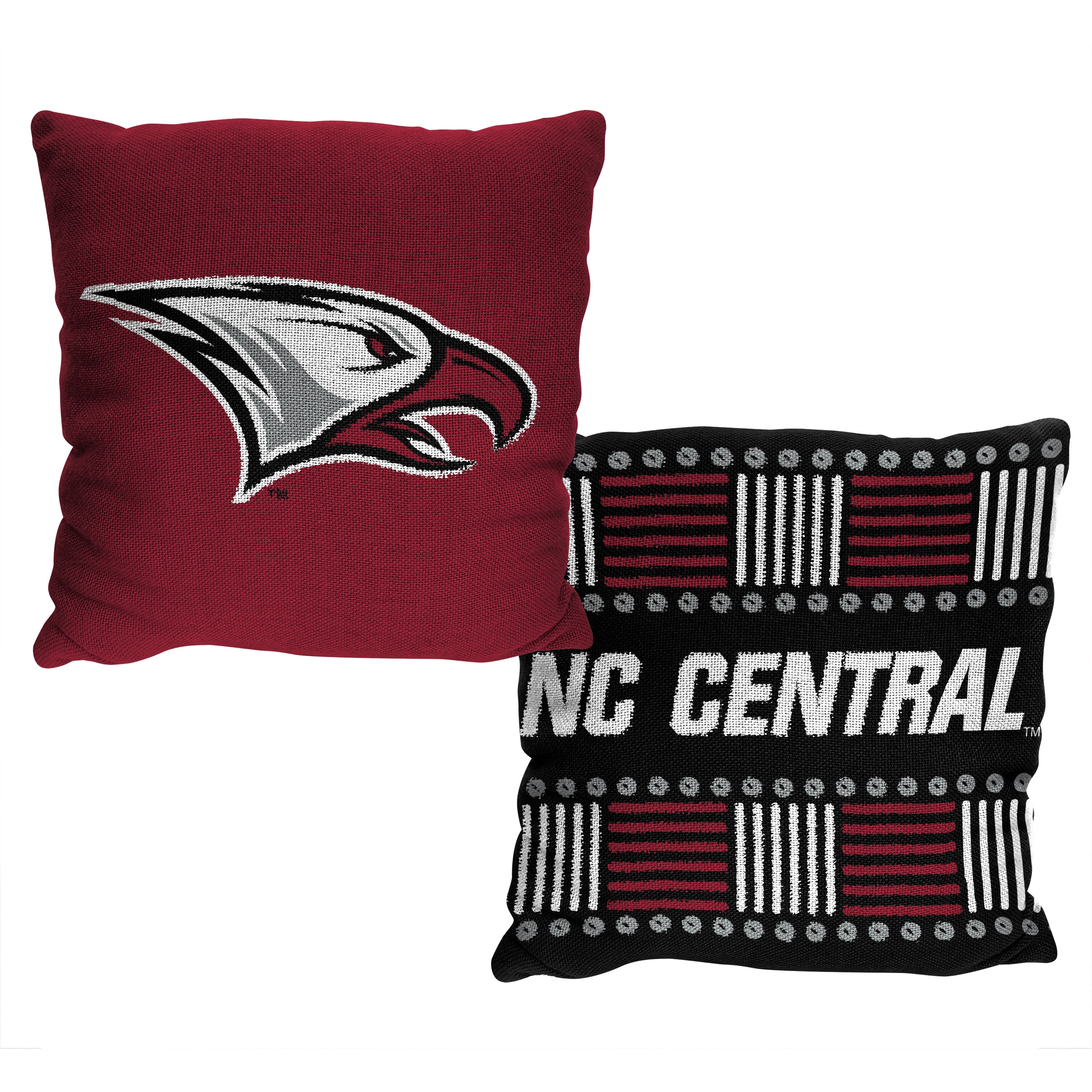 NCAA North Carolina Central Eagles Homage Jacquard Pillow 20x20 Inches