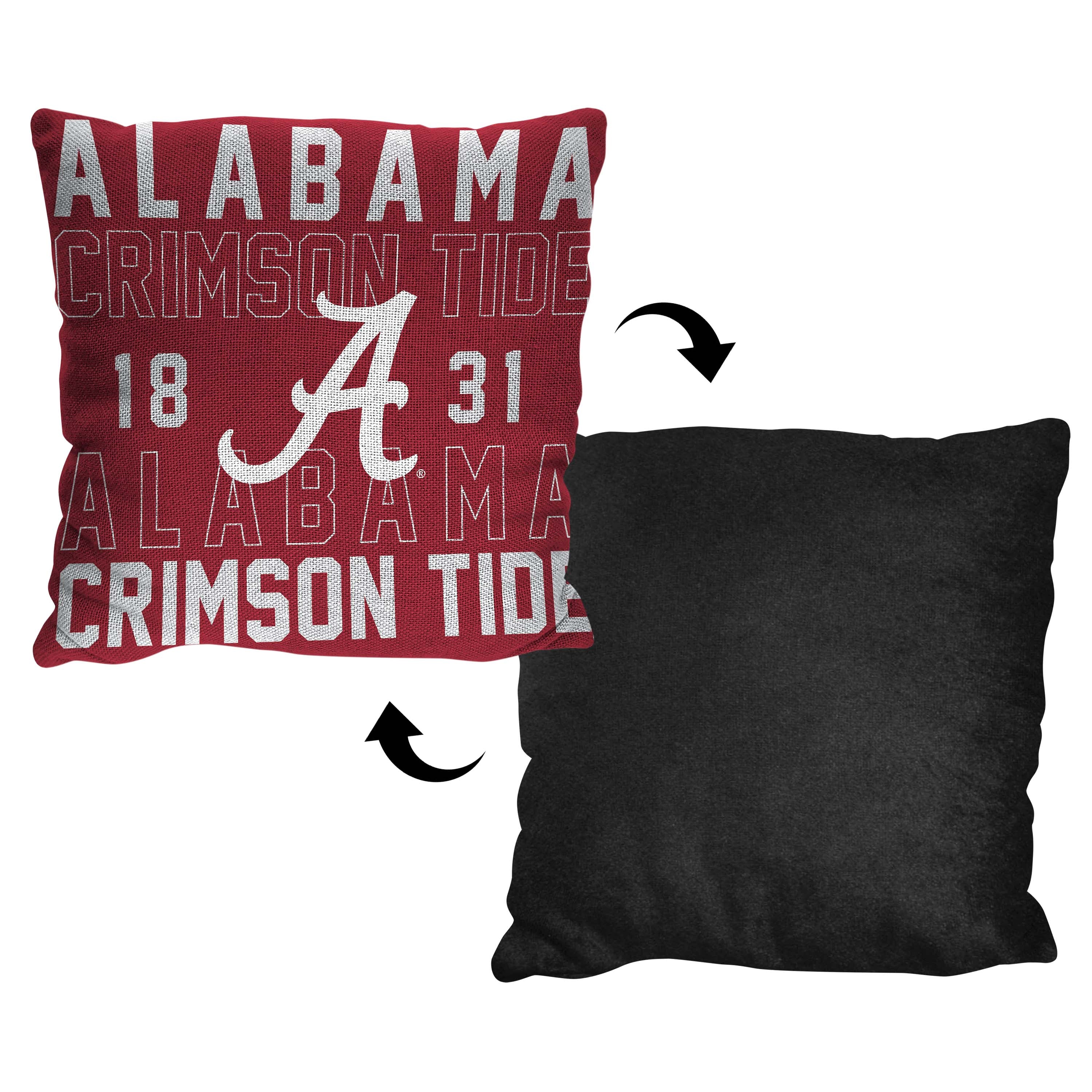 NCAA Alabama Crimson Tide Stacked Pillow 20x20 Inches