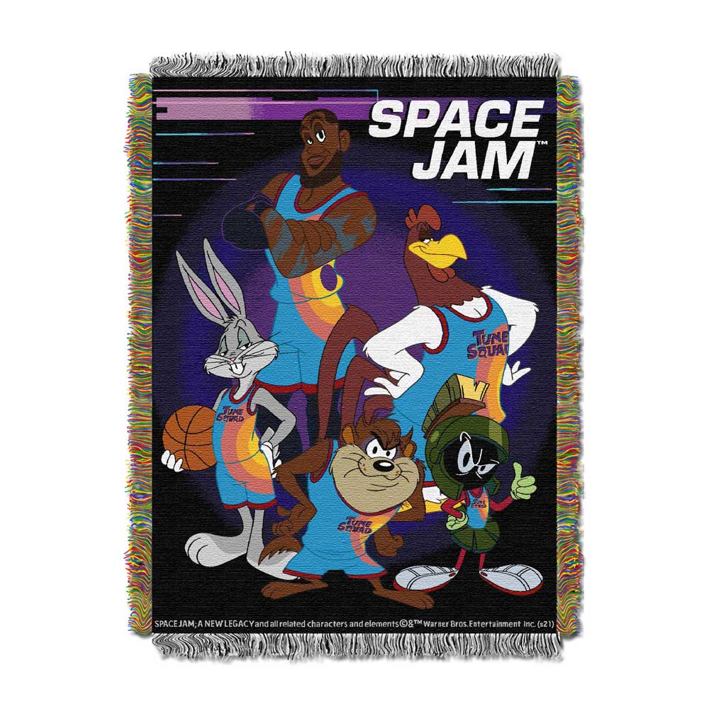 Warner Bros. Space Jam Ready Woven Tapestry Throw Blanket 48x60 Inches