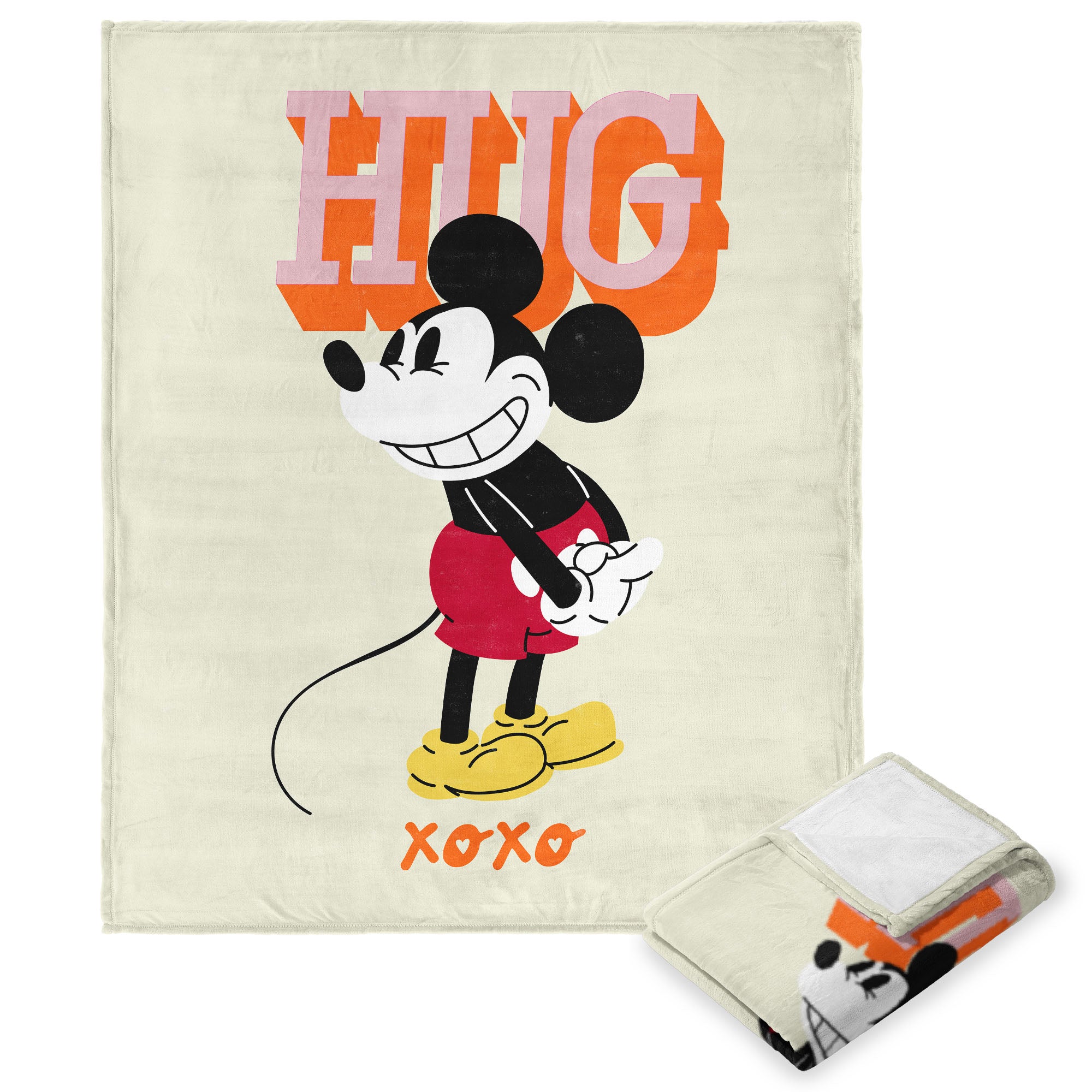 Disney Mickey Mouse XOXO Mickey Silk Touch Throw Blanket 50x60 Inches