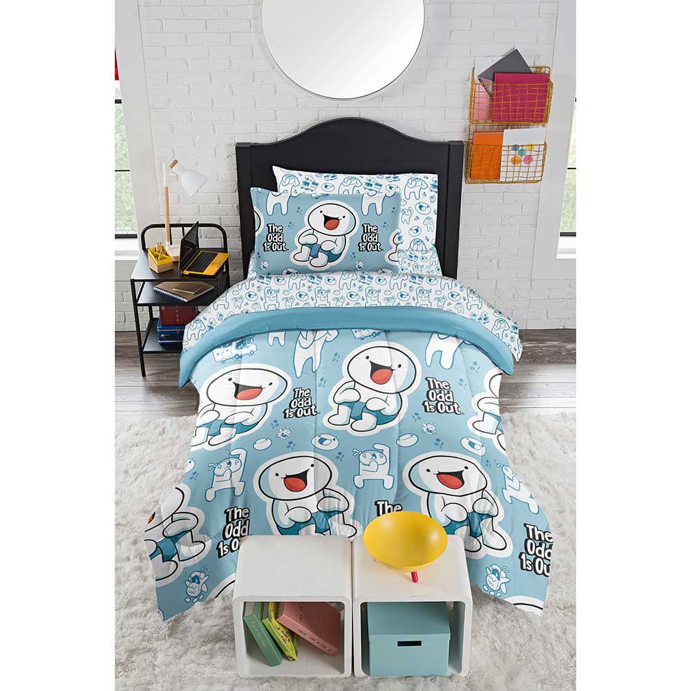 Odd Ones Out Life Is Fun 5 Pc Twin Bed In A Bag Set 64 x 86 Inches