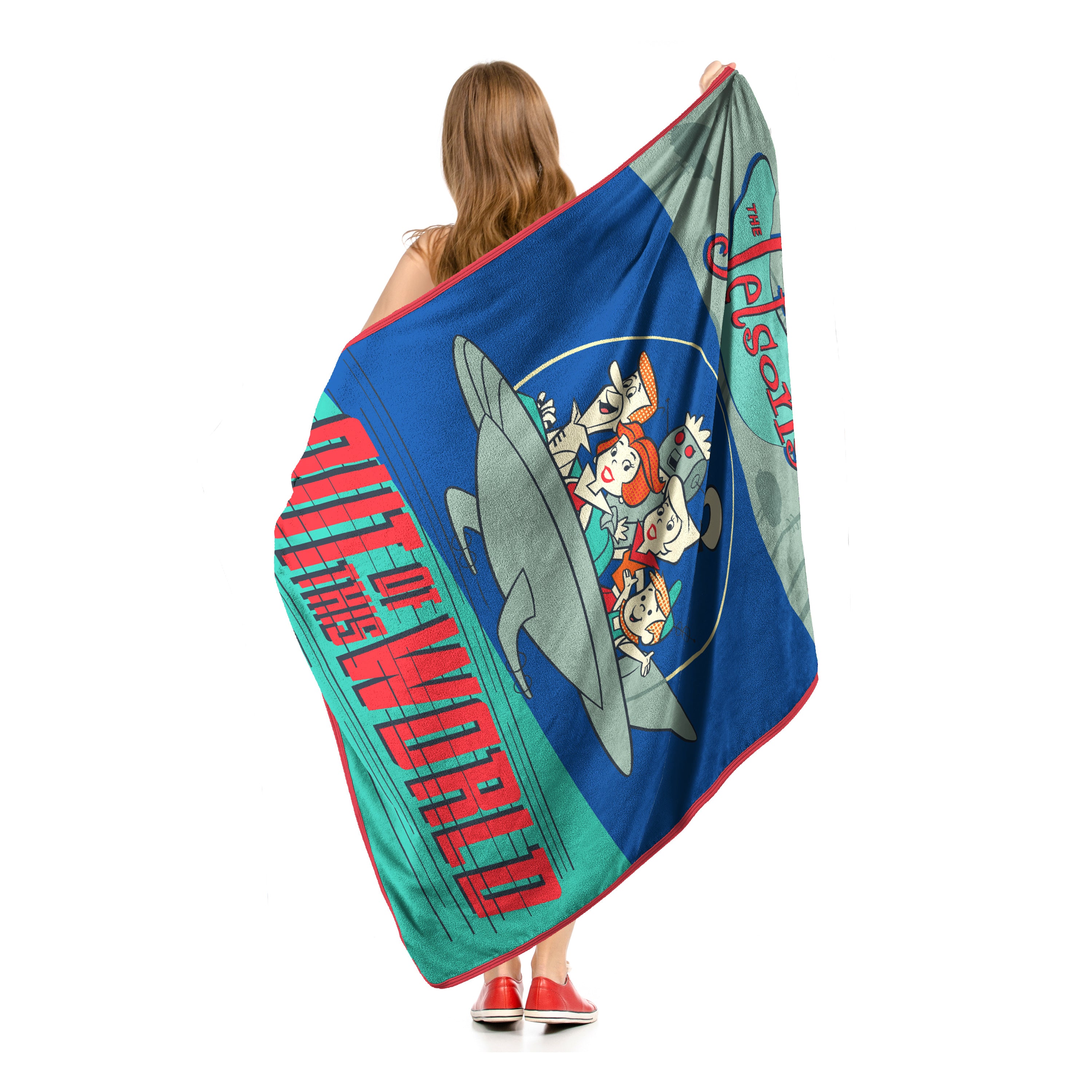 Warner Bros. The Jetsons Out Of This World Micro Raschel Throw Blanket 46x60 Inches