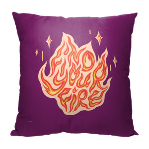 Disney Pixar Elemental Find Your Fire Throw Pillow 18x18 Inches