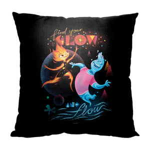 Disney Pixar Elemental Glow And Flow Throw Pillow 18x18 Inches