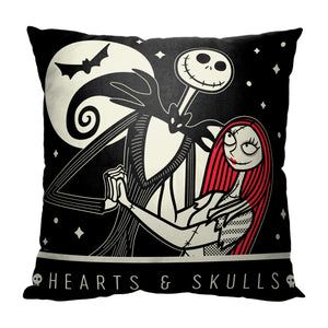 Disney Nightmare Before Christmas Scream Team Throw Pillow 18x18 Inches