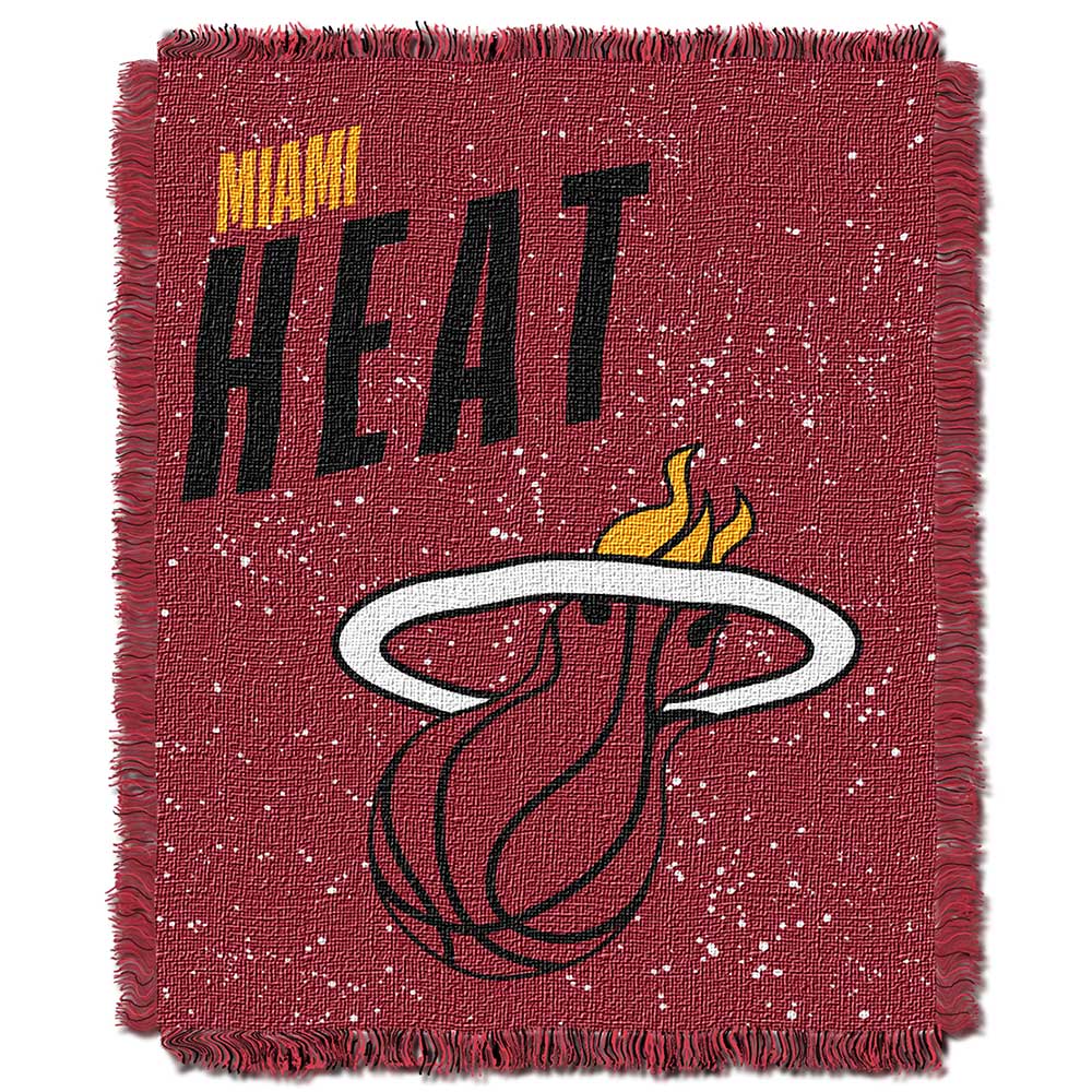 NBA Miami Heat Headliner Jacquard Throw Blanket 46x60 Inches