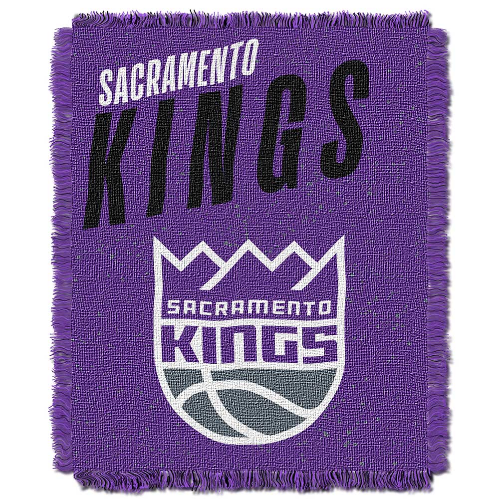 NBA Sacramento Kings Headliner Jacquard Throw Blanket 46x60 Inches