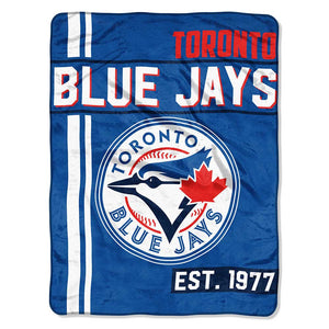 MLB Toronto Blue Jays Walk Off Micro Raschel Throw Blanket 46x60 Inches