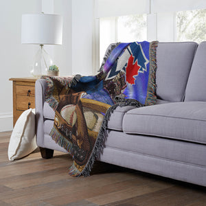 MLB Toronto Blue Jays Homefield Advantage Tapestry Throw Blanket 48x60 Inches